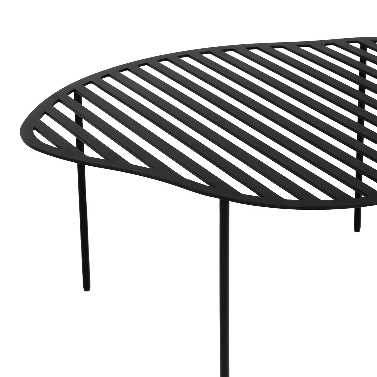 MESA DE CENTRO VAZADA 73 CM X 60 CM PINGO - PRETO - Foto 6