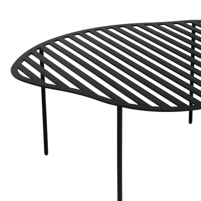 MESA DE CENTRO VAZADA 73 CM X 60 CM PINGO - PRETO - Foto 6