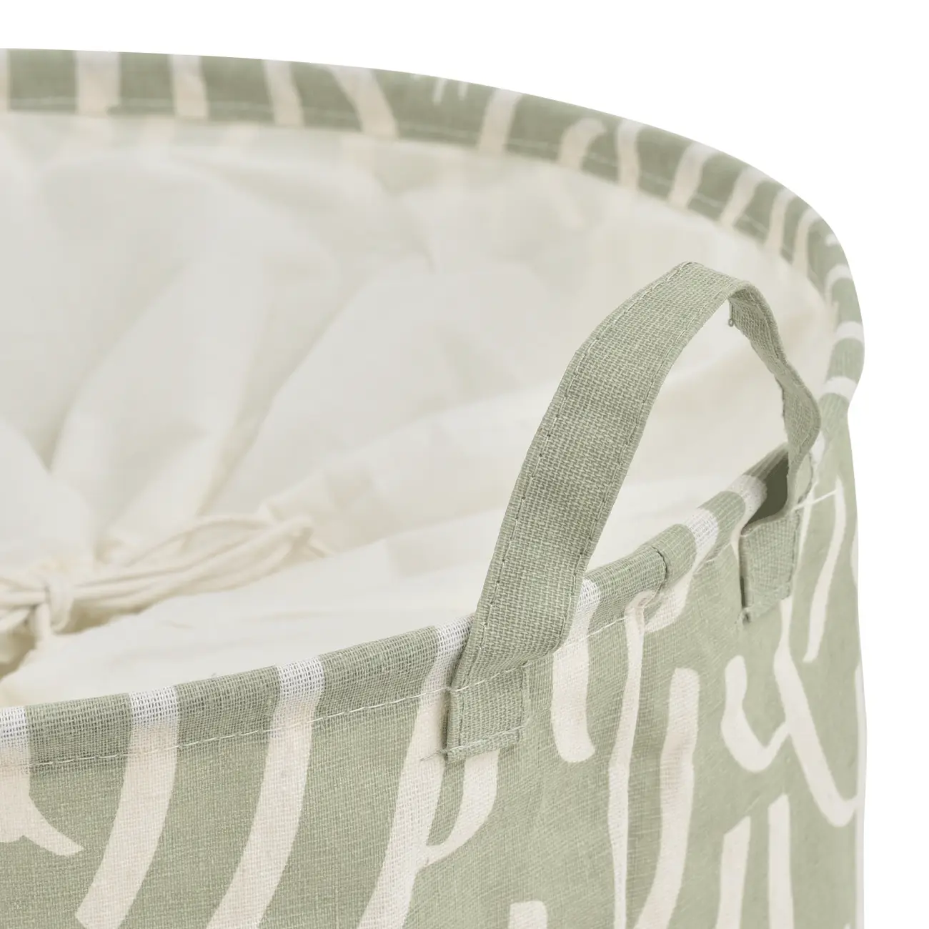 CESTO PARA ROUPAS TÃO LONGE TÃO PERTO - SÁLVIA/NATURAL - Foto 4