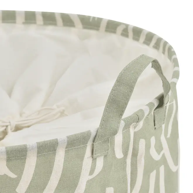 CESTO PARA ROUPAS TÃO LONGE TÃO PERTO - SÁLVIA/NATURAL - Foto 4
