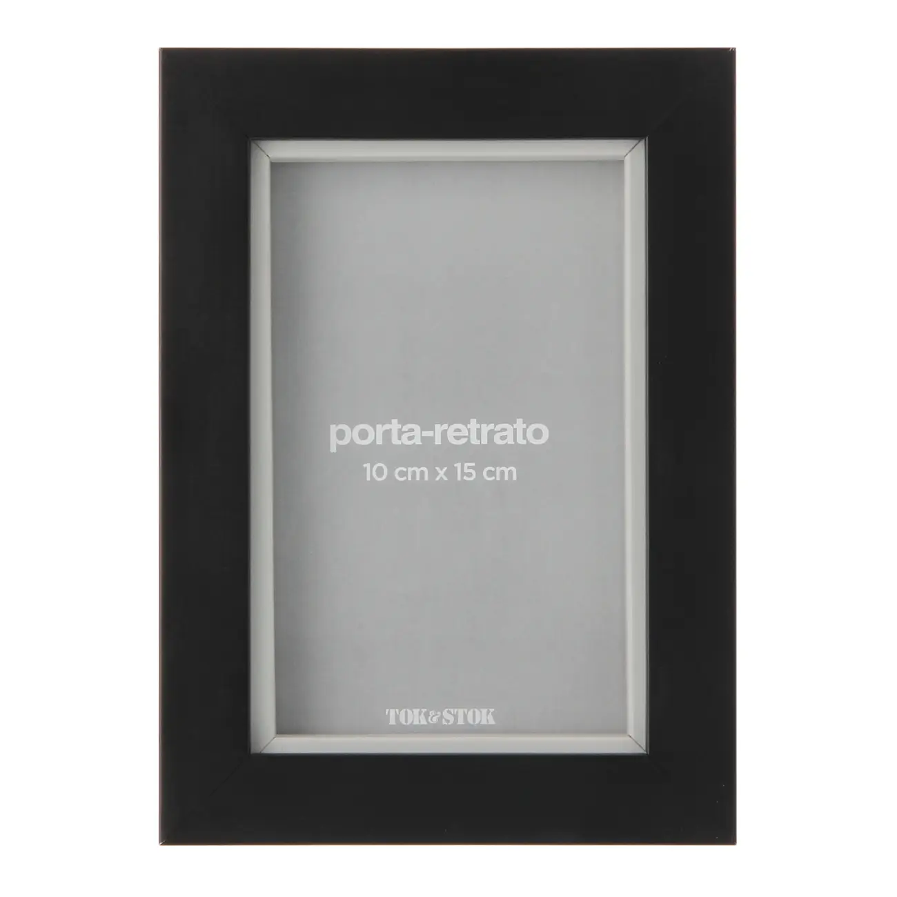 PORTA-RETRATO 10 CM X 15 CM COLOR MATCH - PRETO/FLANDRES - Foto 1