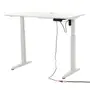 MESA REGULÁVEL ELÉTRICA 1,20 M X 60 CM ERGO - BRANCO/BRANCO - Foto 2