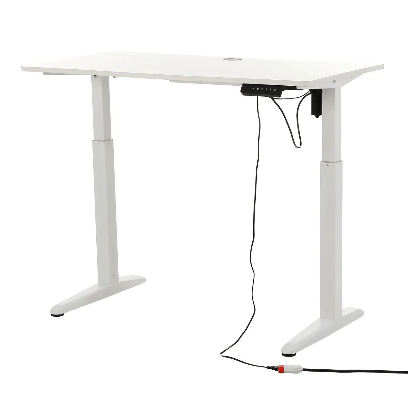 MESA REGULÁVEL ELÉTRICA 1,20 M X 60 CM ERGO - BRANCO/BRANCO - Foto 2