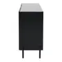 BUFFET 3 PORTAS 1,65 M X 40 CM RIBS - PRETO/PRETO - Foto 8