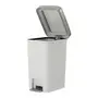 LIXEIRA COM PEDAL 15 L DAY USE - BRANCO/INOX - Foto 4