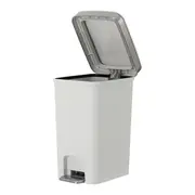 LIXEIRA COM PEDAL 15 L DAY USE - BRANCO/INOX - Foto 4
