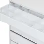 CÔMODA 5 GAVETAS 92 CM X 52 CM NIZE - BRANCO - Foto 8