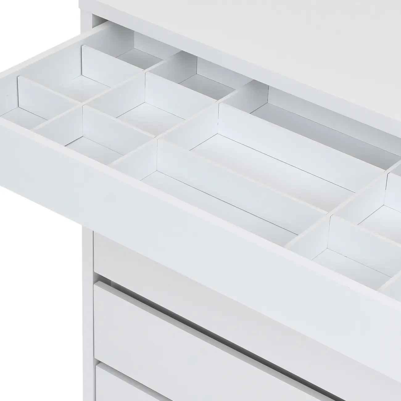 CÔMODA 5 GAVETAS 92 CM X 52 CM NIZE - BRANCO - Foto 8