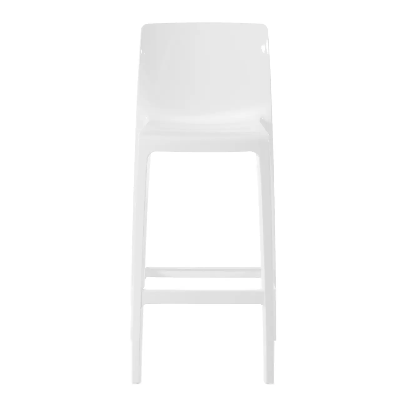 BANQUETA EMPILHÁVEL ALTO VITRALI - BRANCO BRILHANTE - Foto 2