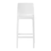 BANQUETA EMPILHÁVEL ALTO VITRALI - BRANCO BRILHANTE - Foto 2