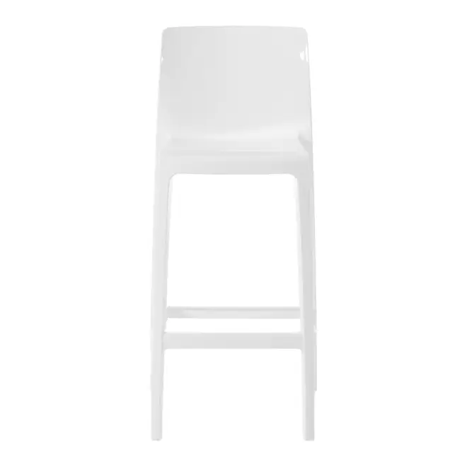BANQUETA EMPILHÁVEL ALTO VITRALI - BRANCO BRILHANTE - Foto 2