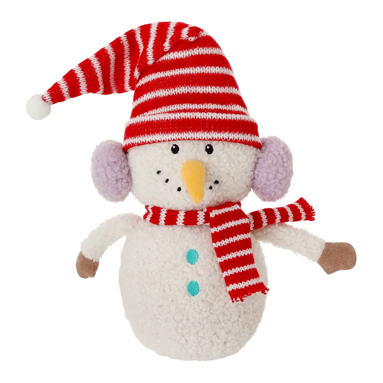 BONECO DE NEVE 20 CM COLORFUN XMAS - BRANCO/CORES CALEIDOCOLOR - Foto 1