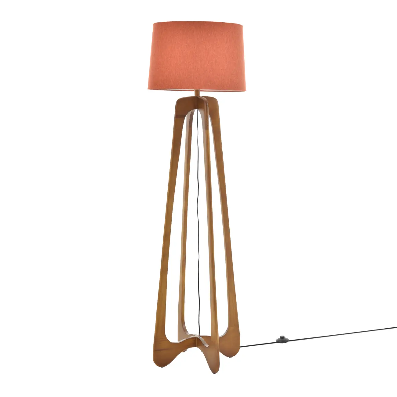LUMINÁRIA DE CHÃO ARROW C/CUP Y - NOZES/TERRACOTA - Foto 1