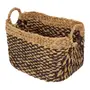 CESTO 29 CM X 45 CM X 35 CM AGUAPÉ - FIBRA NATURAL/PRETO - Foto 4