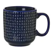 CANECA 300 ML TUDO OU TUDO - AZUL COBALTO/BRANCO - Foto 1