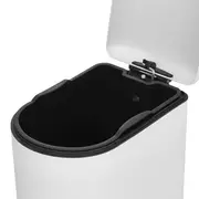 LIXEIRA COM PEDAL 40 L GIBBOUS - BRANCO BRILHANTE/INOX - Foto 10