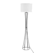 LUMINÁRIA DE CHÃO TORRE C/CUP H - CASTANHO/BRANCO - Foto 1