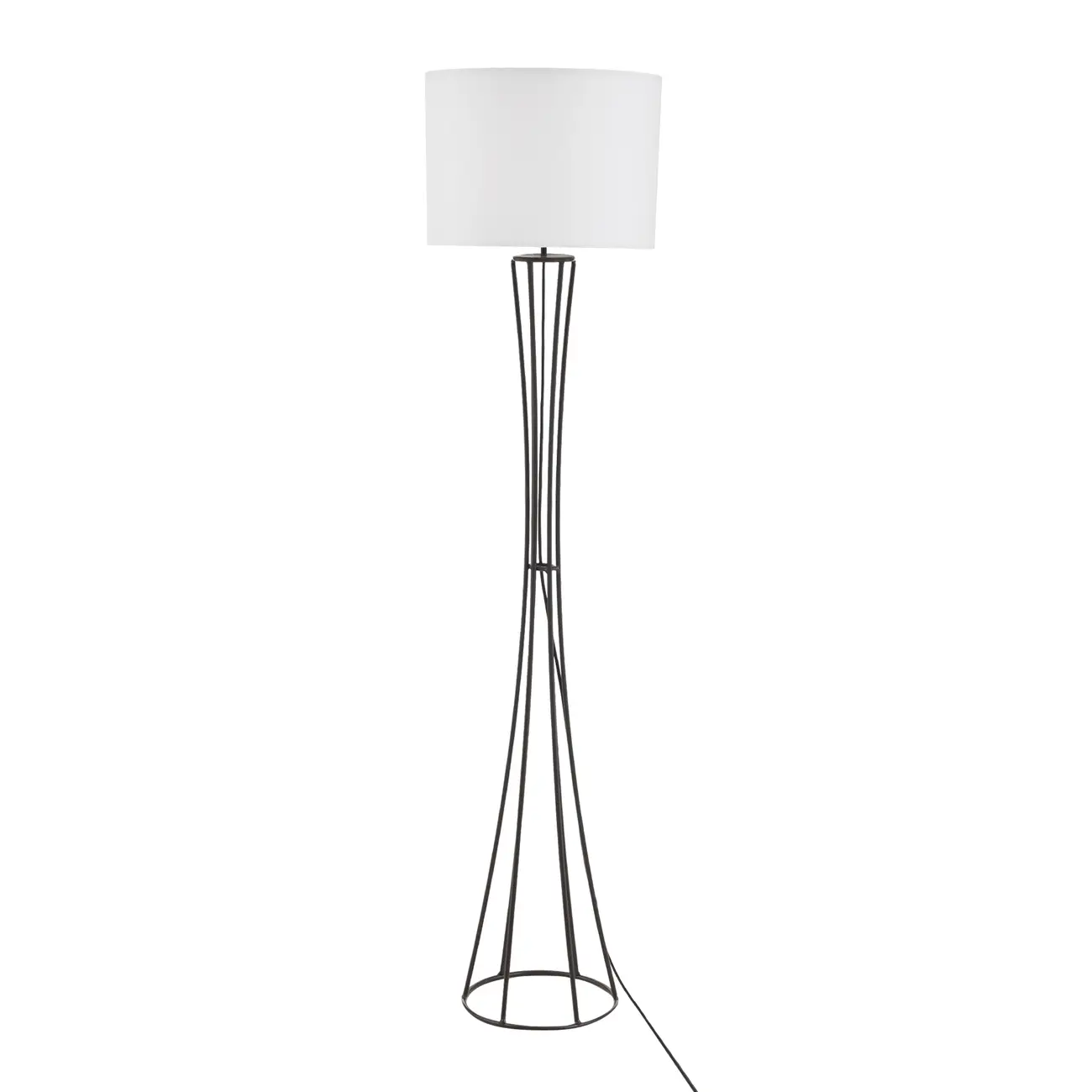 LUMINÁRIA DE CHÃO TORRE C/CUP H - CASTANHO/BRANCO - Foto 1