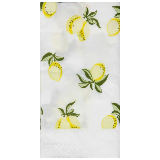 GUARDANAPO 39 CM X 39 CM PACOTE COM 20 PEÇAS LEMON - AMARELO/MULTICOR - Foto 1
