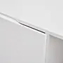 RACK 2 PORTAS/2 GAVETAS 1,90 M X 40 CM POINT - BRANCO/NOZES - Foto 8
