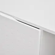 RACK 2 PORTAS/2 GAVETAS 1,90 M X 40 CM POINT - BRANCO/NOZES - Foto 8
