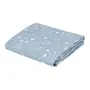 LENÇOL COM ELÁSTICO BERÇO 70 CM X 1,30 M X 18 CM DELICADÊ CADÊ - BLEU CENDRÉ/OFF WHITE - Foto 2