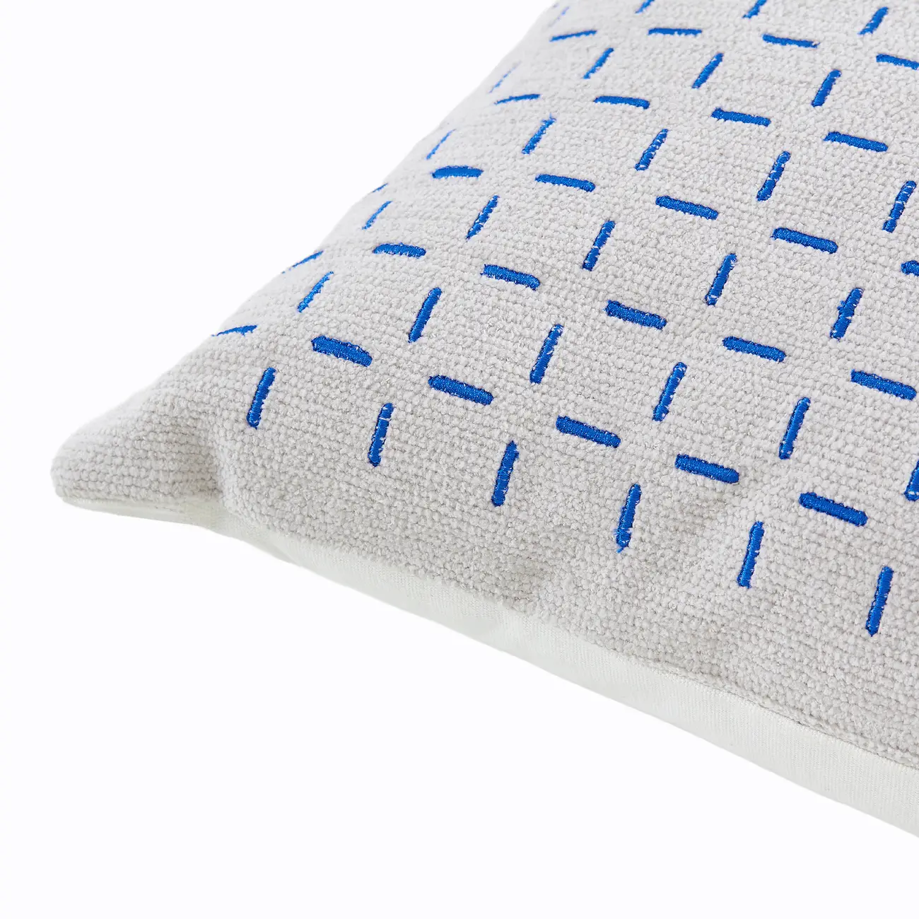 ALMOFADA 45 CM X 45 CM SENSORY - FLANDRES/AZUL COBALTO - Foto 4