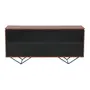 BUFFET 4 PORTAS BASCULANTES 1,60 M X 45 CM HEPTA - PAU FERRO/PRETO - Foto 11