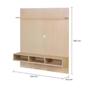 PAINEL PARA TV DE ATÉ 50 POLEGADAS 1,36 M CELL - NATURAL WASHED/NATURAL WASHED - Foto 3