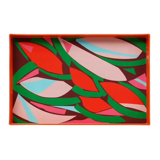 BANDEJA 40 CM X 26 CM VIBRA VERÃO - LARANJA/AÇAY - Foto 4