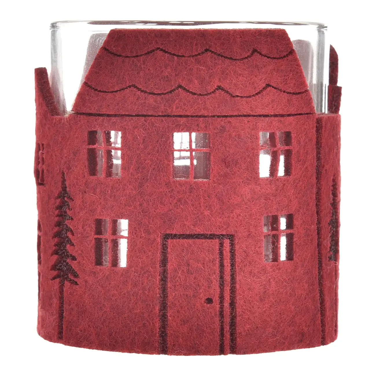 SUPORTE VELA CASINHAS HOHO HOME - VERMELHO HINDU/INCOLOR - Foto 1