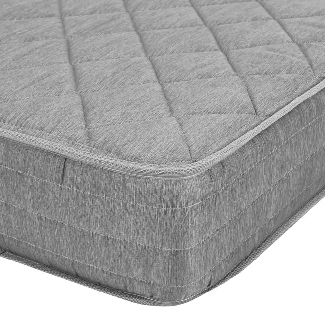 COLCHÃO KING COM MOLAS 1,93 M X 2,03 M X 18 CM SIMPLA - MESCLA/CINZA - Foto 3