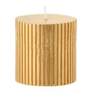 VELA 7 CM BORDAR, AMAR E CELEBRAR - DOURADO - Foto 1