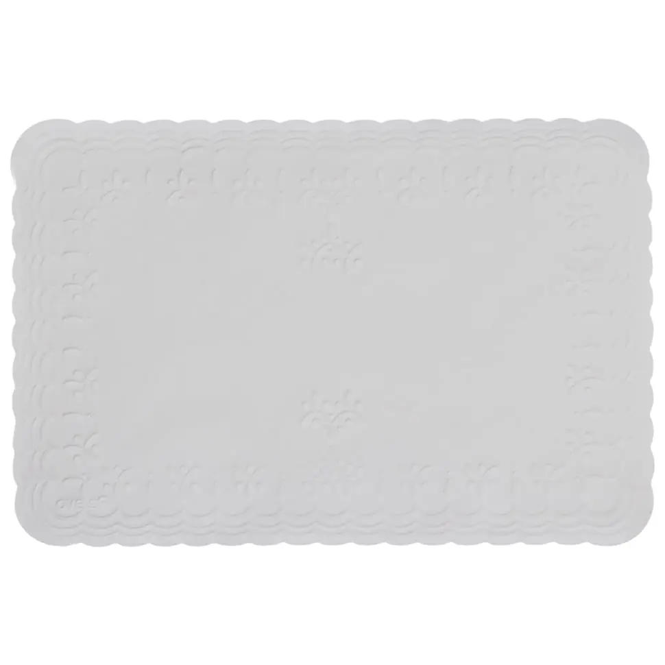 GUARDANAPO 12 CM X 18 CM COM 50 RENDADO - BRANCO - Foto 1