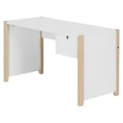 ESCRIVANINHA INFANTIL 1 GAVETA 86 CM X 40 CM PIN PLAY - NATURAL WASHED/BRANCO - Foto 2