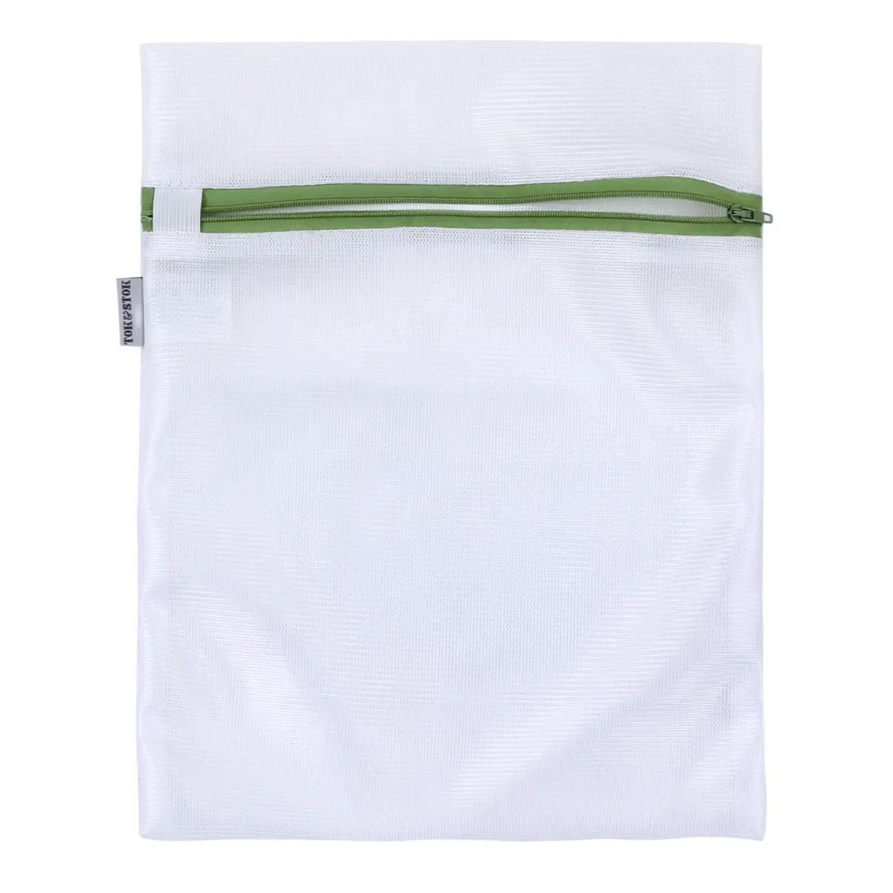 SACO PROTETOR PARA LAVAR ROUPA 33 CM X 26 CM SAFE - BRANCO/SÁLVIA - Foto 3