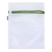 SACO PROTETOR PARA LAVAR ROUPA 33 CM X 26 CM SAFE - BRANCO/SÁLVIA - Foto 3