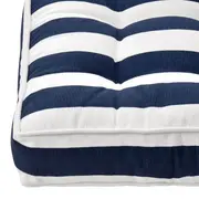 FUTON 40 CM X 40 CM BLUESTRIPE - BRANCO/AZUL ESCURO - Foto 4