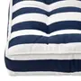 FUTON 40 CM X 40 CM BLUESTRIPE - BRANCO/AZUL ESCURO - Foto 4