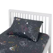 LENÇOL DE SOLTEIRO 1,60 M X 2,40 M ZOODIAC - CINZA/MULTICOR - Foto 5
