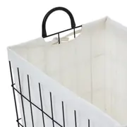 CESTO PARA ROUPA BARN SERENITY - CASTANHO/NATURAL - Foto 5
