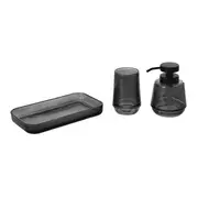 KIT BANCADA C/3 PEÇAS SUBLIME - SMOKE/PRETO - Foto 3