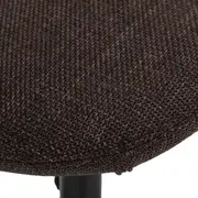 POLTRONA GIRATÓRIA COM PUFF LIBES - PRETO/TANINO - Foto 18