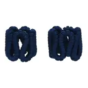 ARGOLA PARA GUARDANAPO CONJUNTO COM 2 PEÇAS ARABESCO - AZUL ESCURO - Foto 6