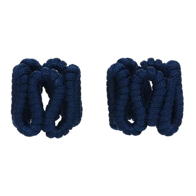 ARGOLA PARA GUARDANAPO CONJUNTO COM 2 PEÇAS ARABESCO - AZUL ESCURO - Foto 6
