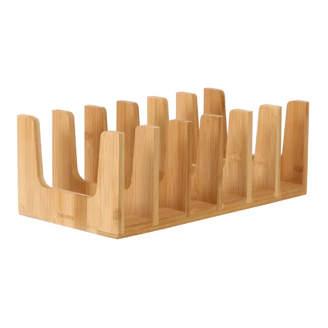 ORGANIZADOR DE PRATOS HORIZONTAL BAMBOO - BAMBU - Foto 1