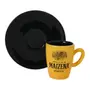 XÍCARA CAFÉ 50 ML MAIZENA - AMARELO/PRETO - Foto 1