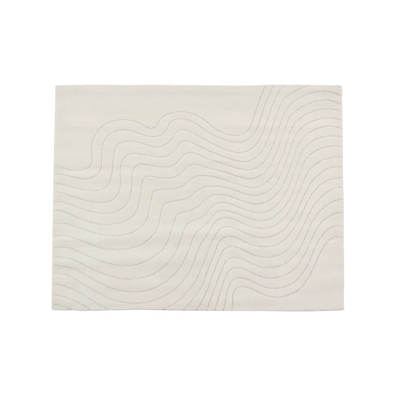 TAPETE 1,50 M X 2 M MOTION - OFF WHITE - Foto 1