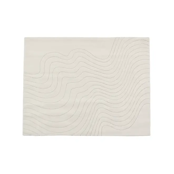 TAPETE 1,50 M X 2 M MOTION - OFF WHITE - Foto 1