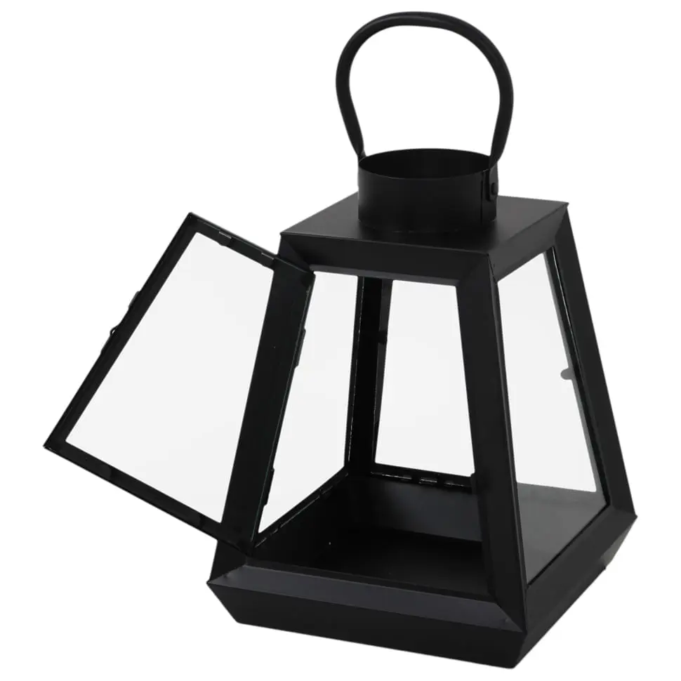 LANTERNA 29 CM TRAPEZE - PRETO/INCOLOR - Foto 4